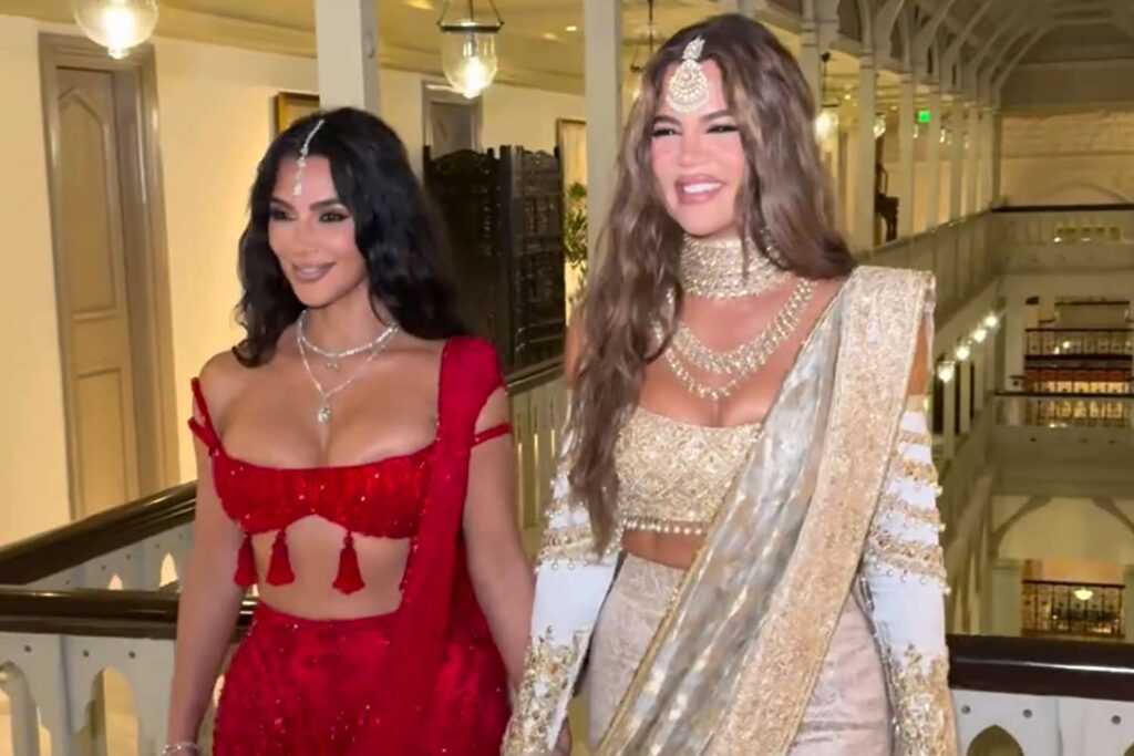 kim at ambani wedding